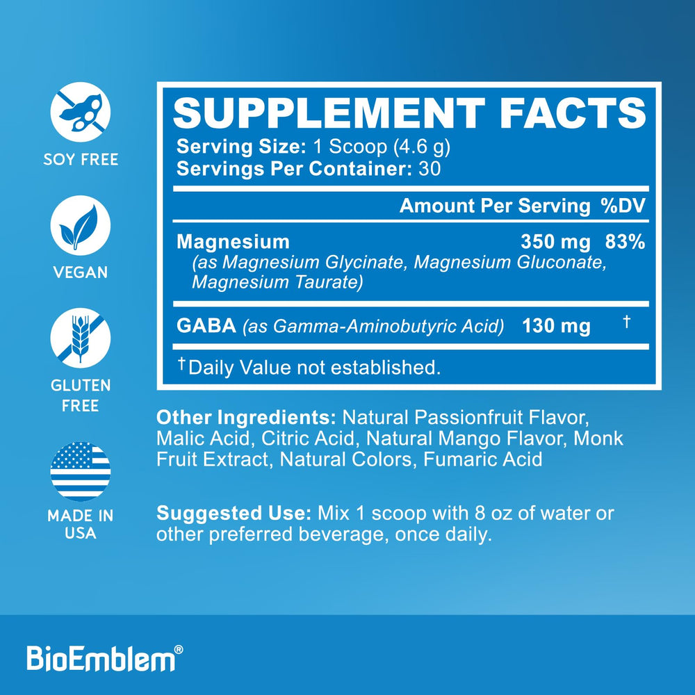 BioEmblem Triple Magnesium powder is vegan and non-GMO.