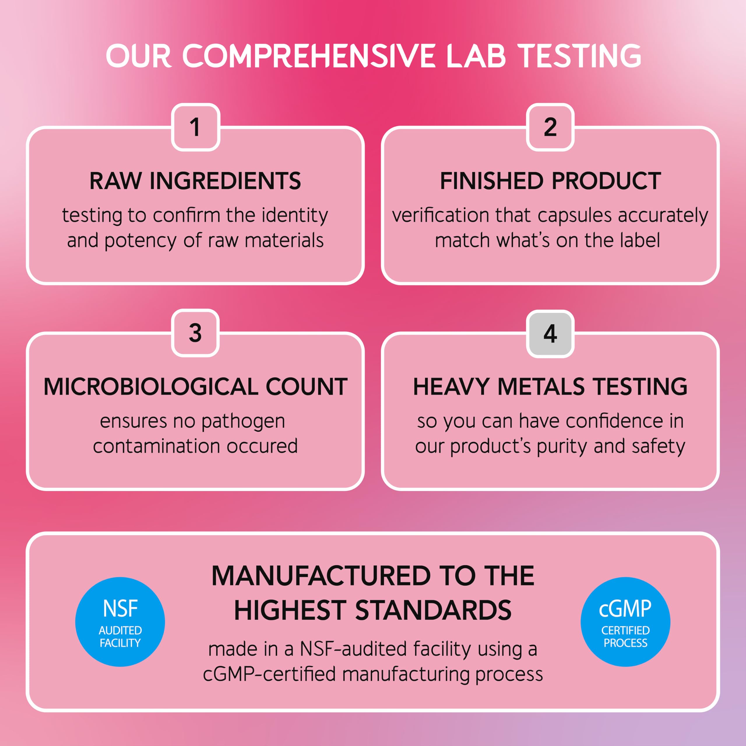 Veggie capsules image emphasizes allergen-friendly supplement