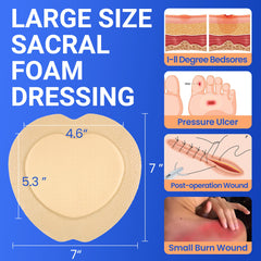 Bioemmalab silicone foam pad area provides gentle, long-lasting adhesion