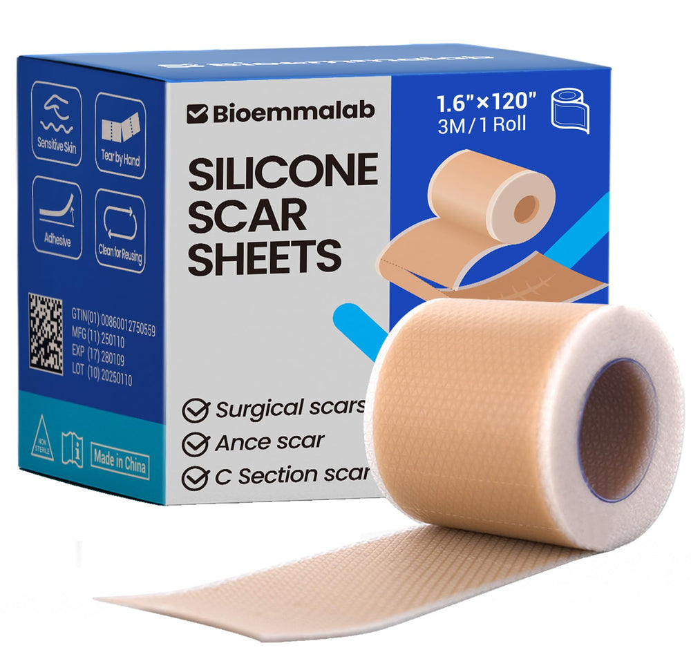 Bioemmalab silicone scar sheets roll ready for long term scar care.