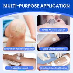 Bioemmalab clear tattoo-friendly bandage protects color while healing.