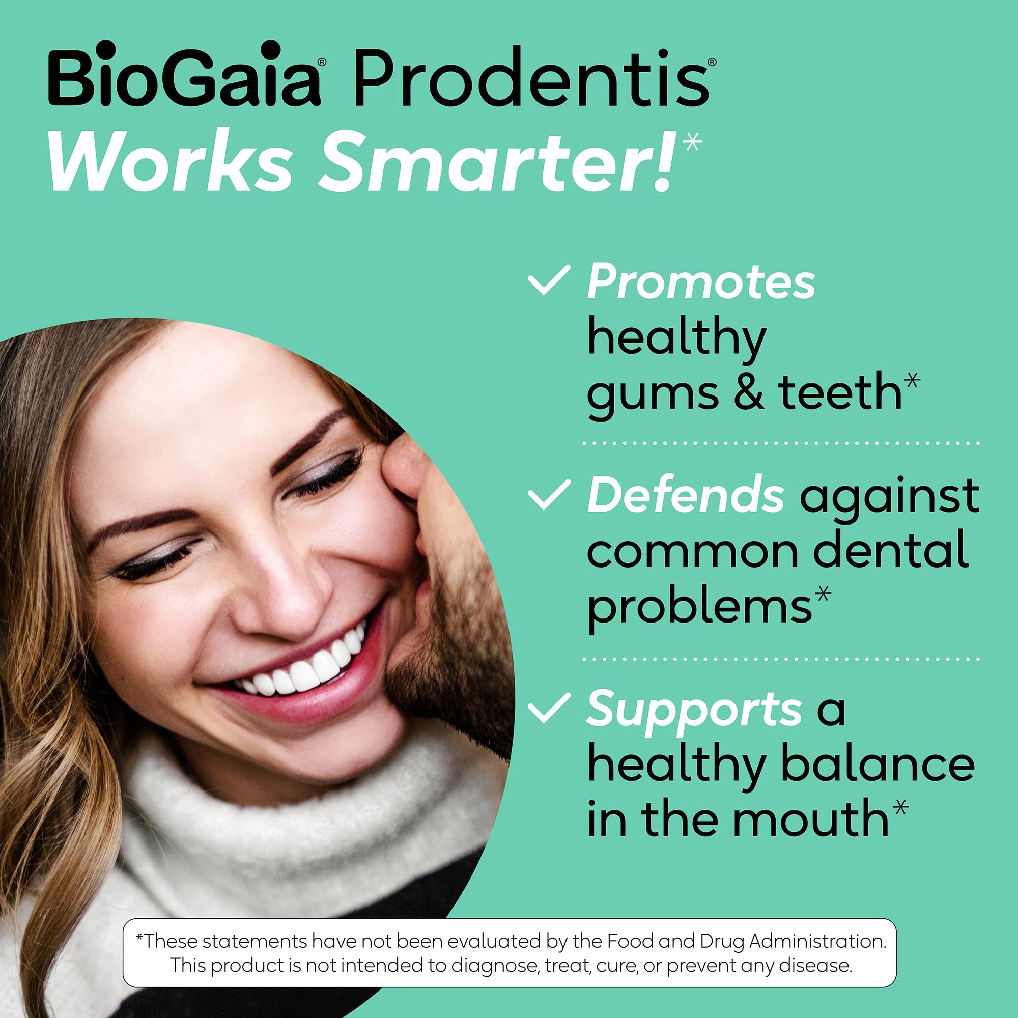 BioGaia Prodentis drops in-mouth application offers convenient microbiome support.