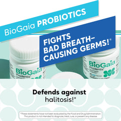 BioGaia Prodentis dual-strains illustration highlights balanced mouth microbiome.