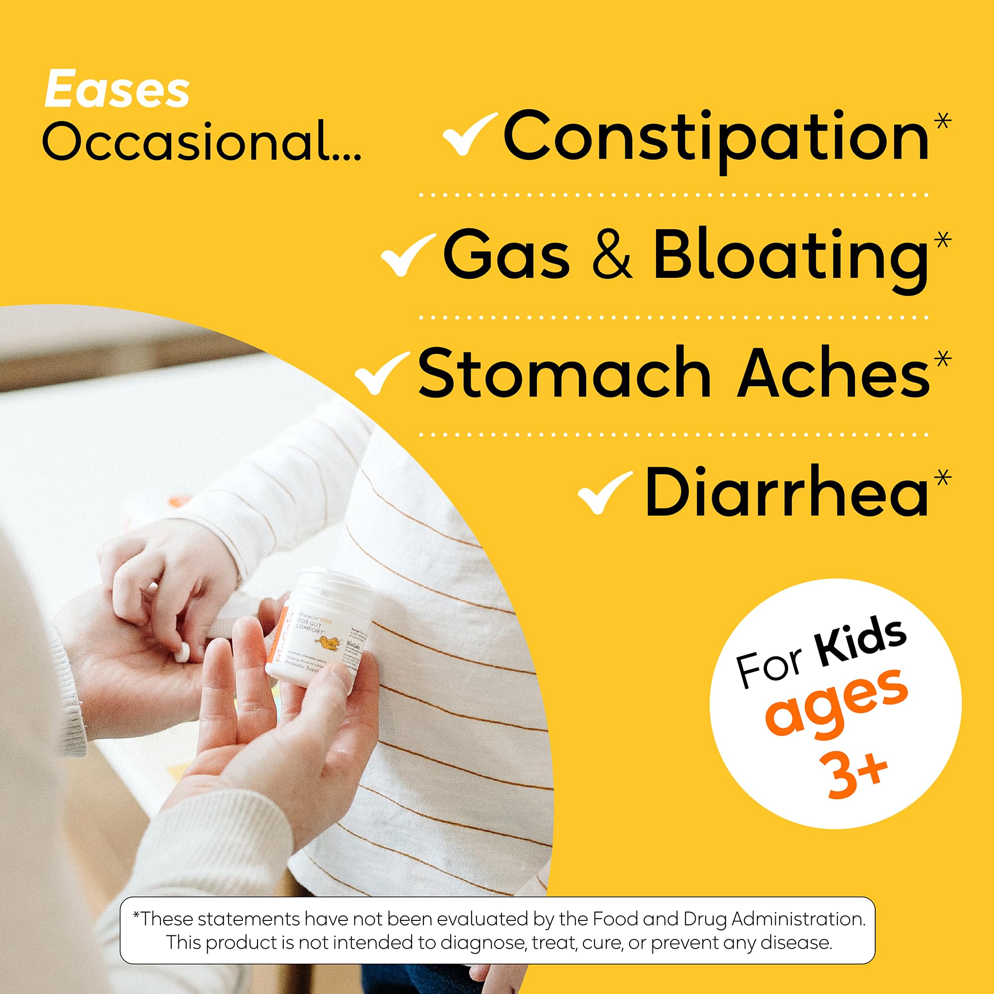 BioGaia Protectis chewable tablets support gentle digestive relief for everyday tummy upset.