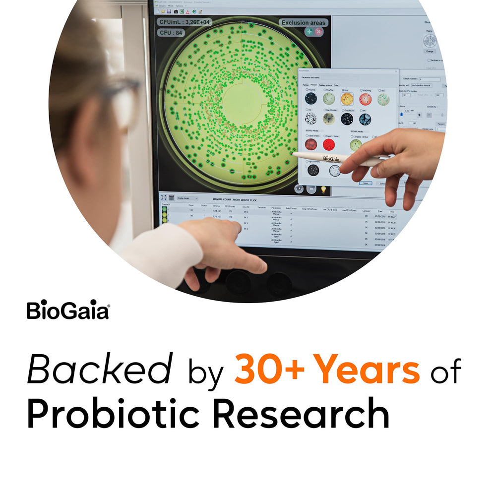 BioGaia Protectis lemon-lime flavor chewables make daily probiotic use tasty.