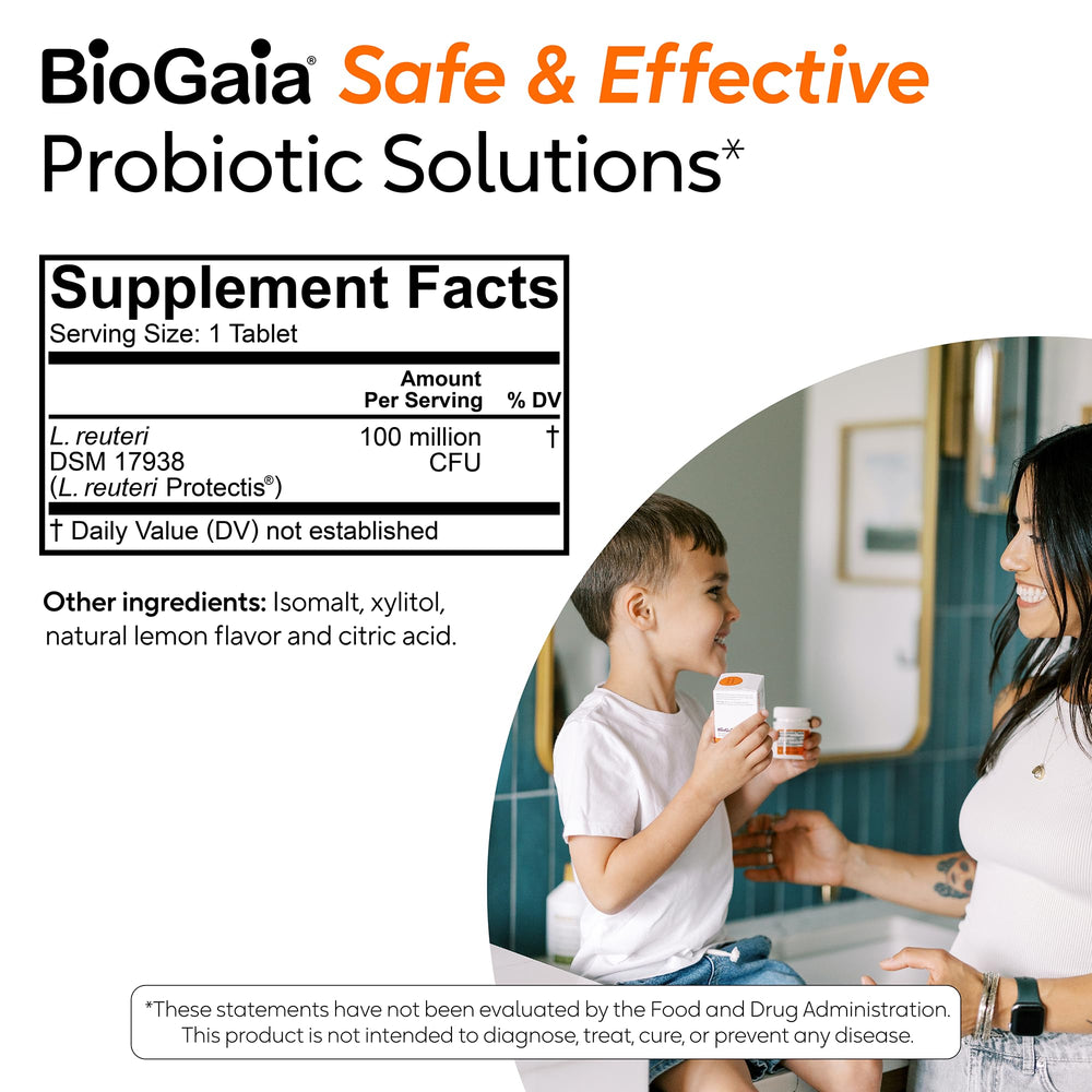BioGaia Protectis two-pack packaging highlights value and ongoing digestive support.