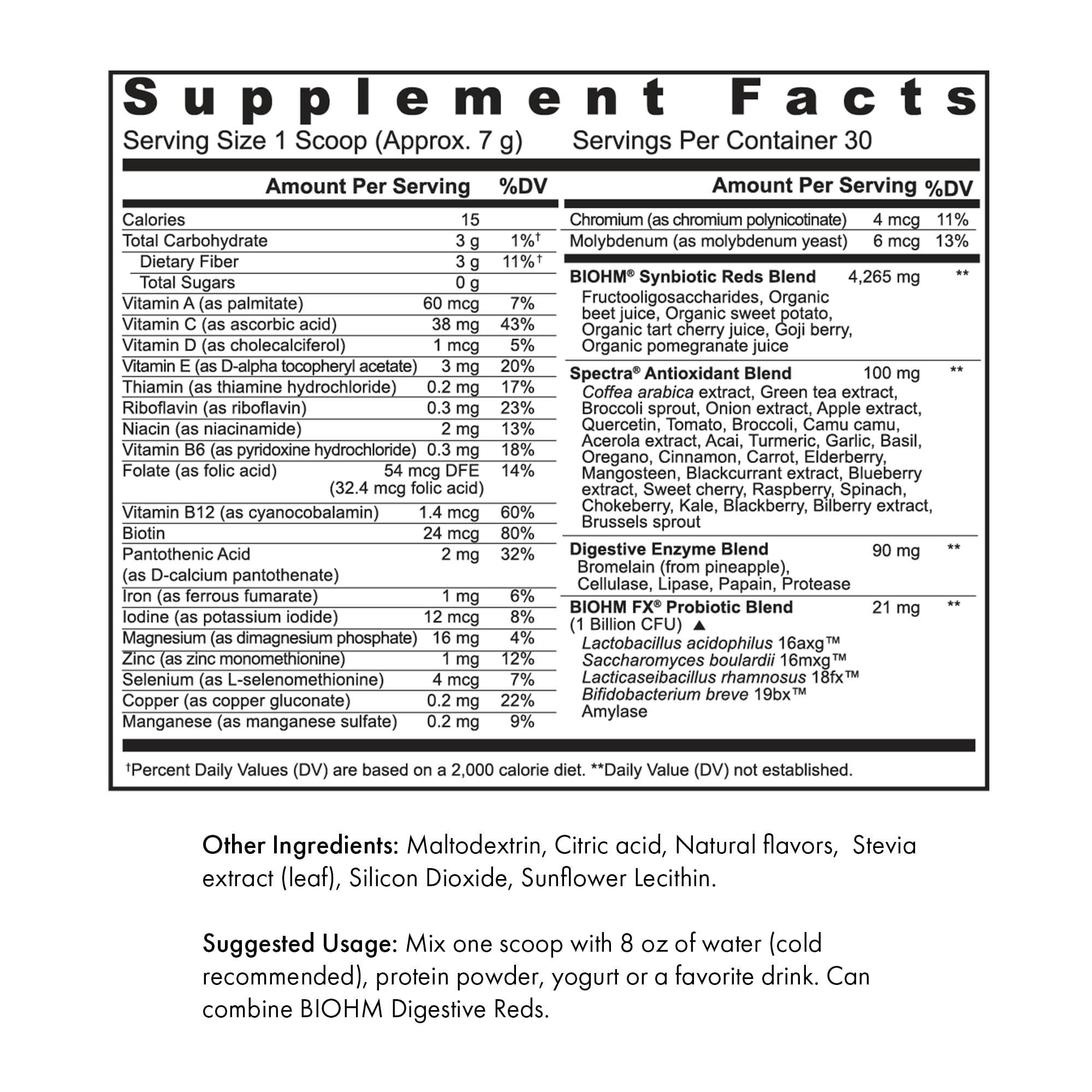 BIOHM Digestive Reds with goji berries boost antioxidant content