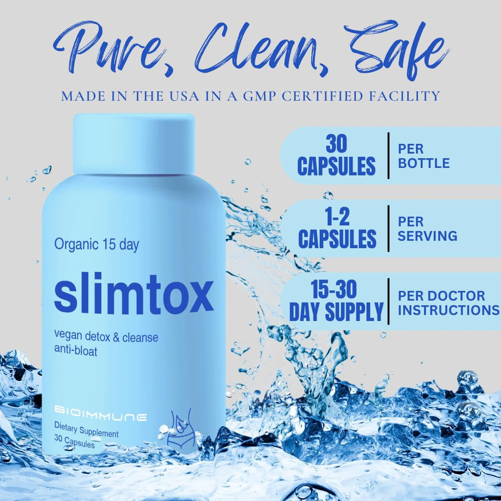 BioImmune Slimtox digestive-health-graphic illustrates gentle colon cleanse support.