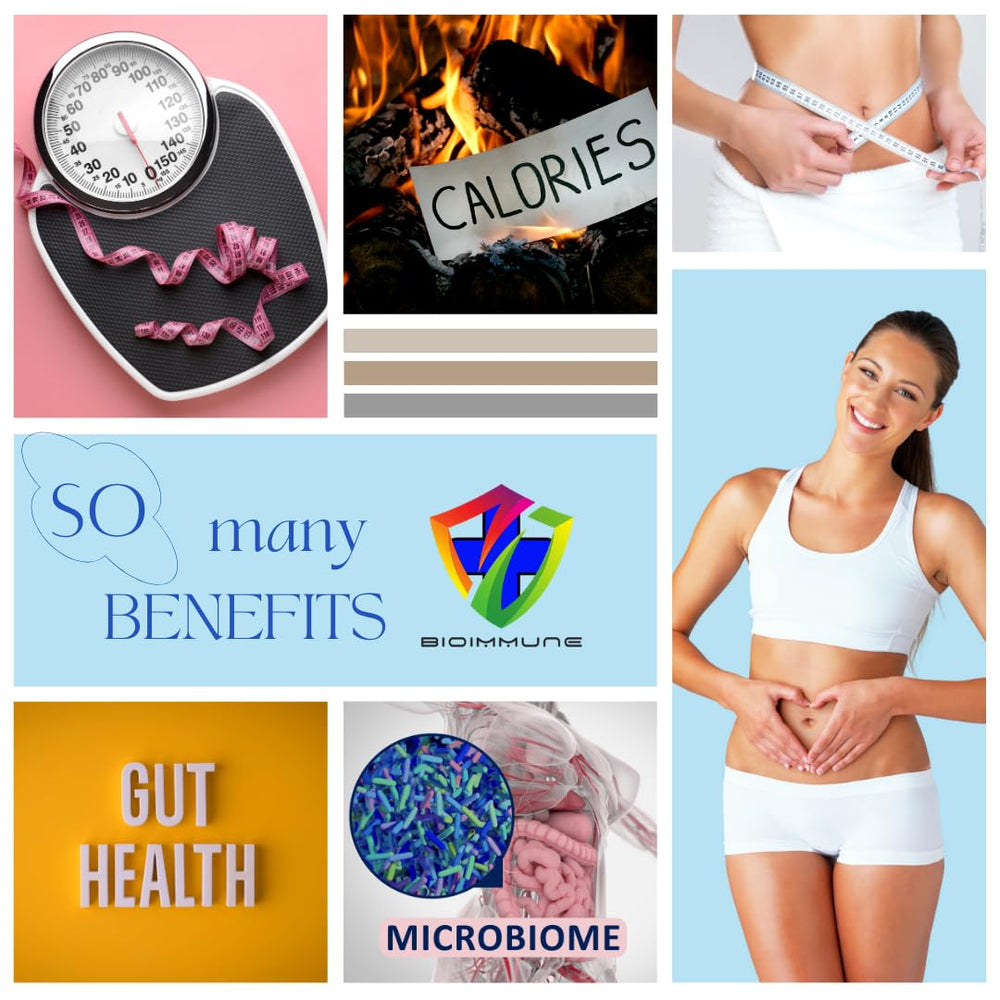 BioImmune Slimtox-probiotic-blend highlights digestive enzymes for improved digestion.