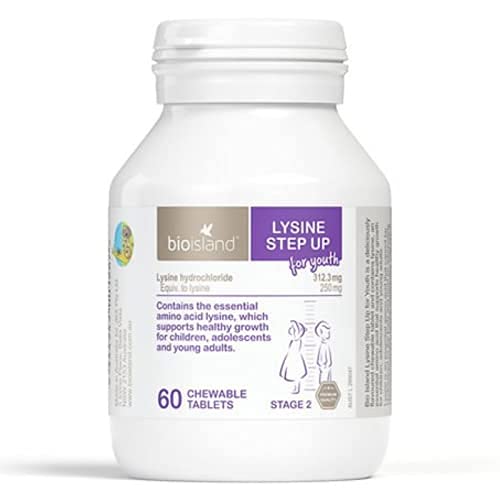 Bio Island Lysine chewable tablets taste-friendly for daily use.