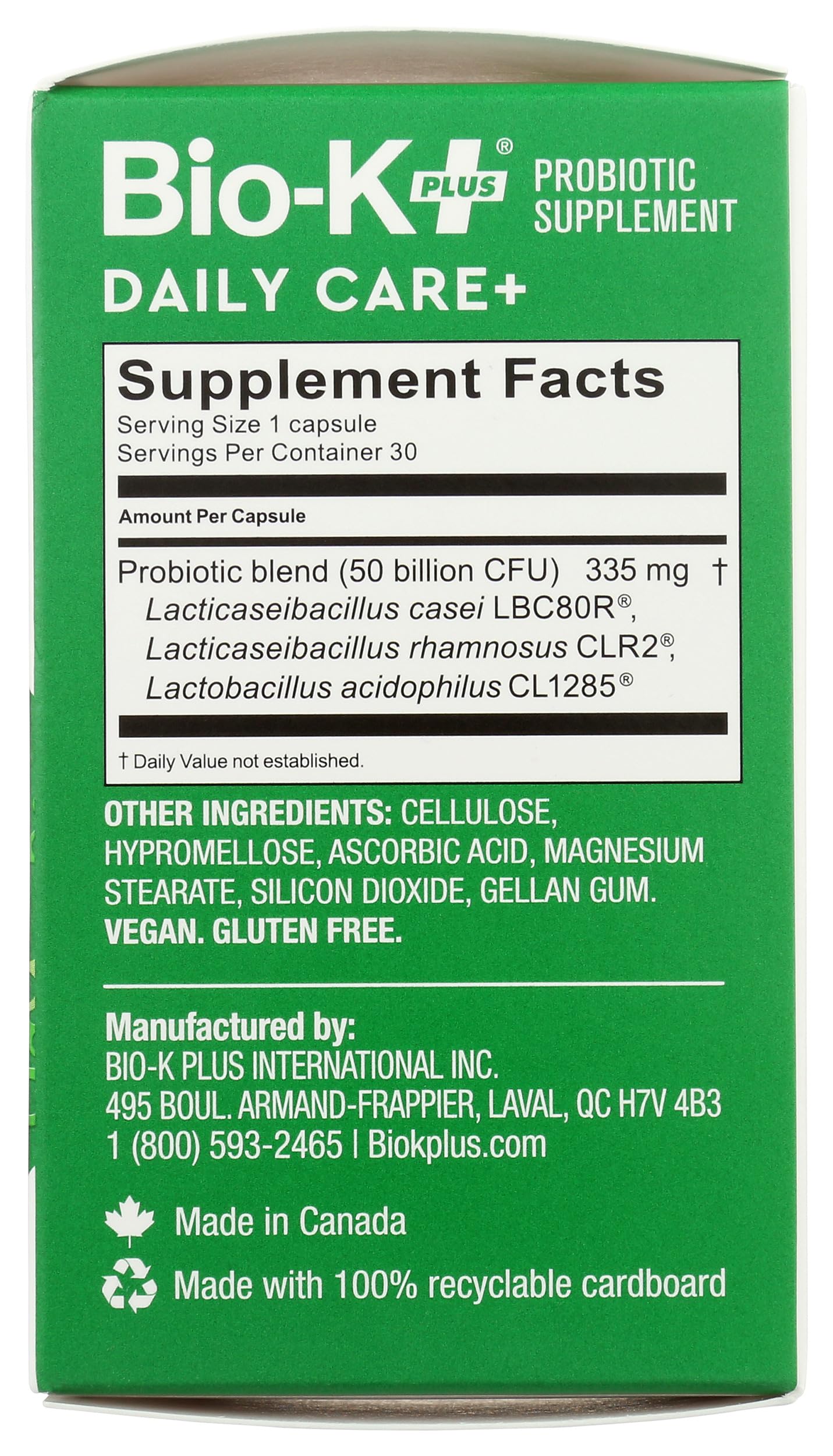 Bio-K Plus Dailycare in-use scene on a kitchen counter