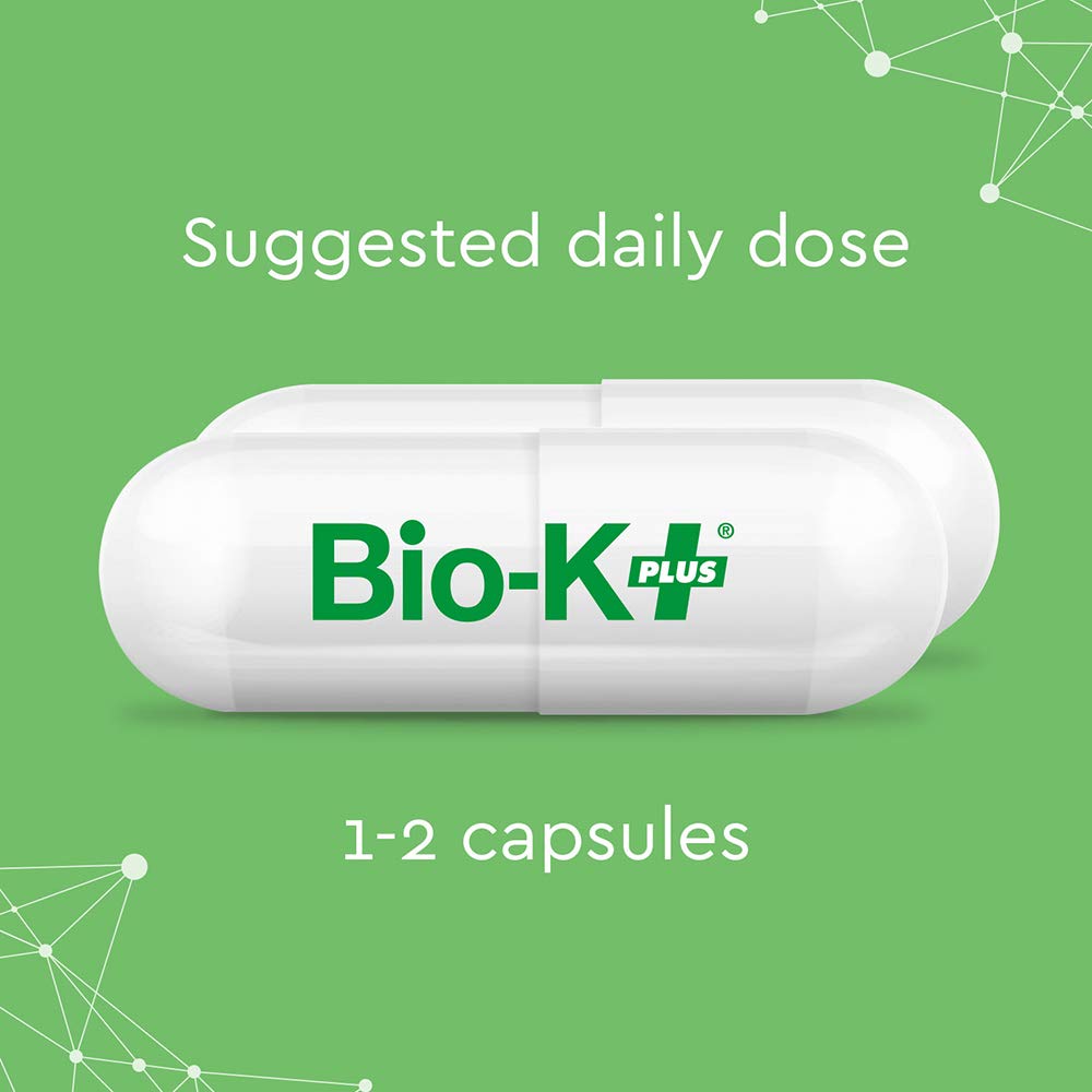 Bio-K Plus PROBIOTIC Daily 50BIL label close-up showing product name