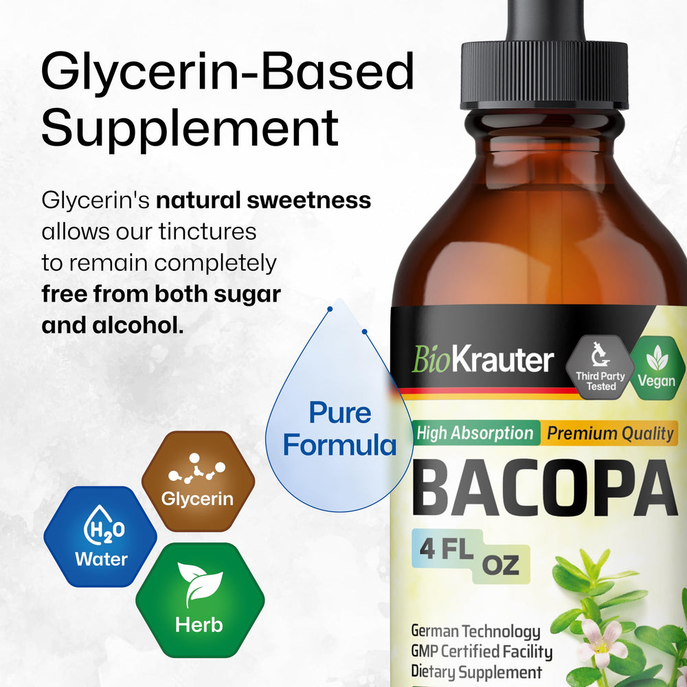 BIO KRAUTER Bacopa daily drops added to 2 oz water