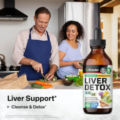 BIO KRAUTER liquid detox drops vial shown for convenient daily cleansing routine