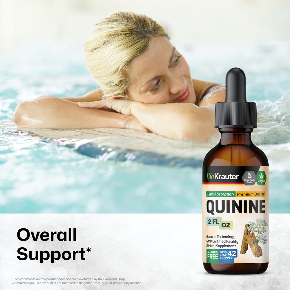 BIO KRAUTER Quinine tincture drops for easy dosing in drinks or under the tongue.