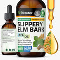 BIO KRAUTER Slippery Elm Bark Tincture - Vegan, Alcohol-Free, 2 oz