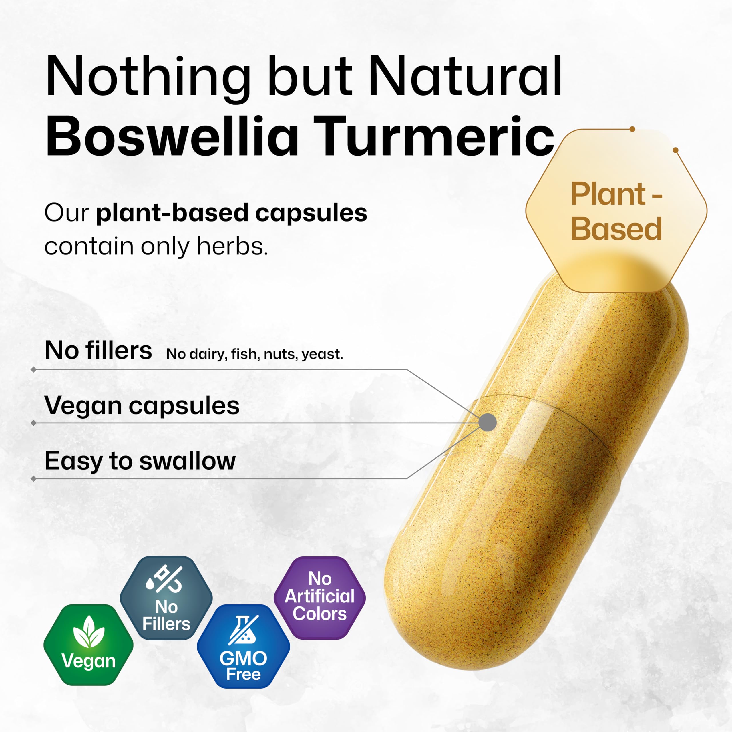 BIO KRAUTER turmeric-boswellia capsules capsules on table ready for daily routine