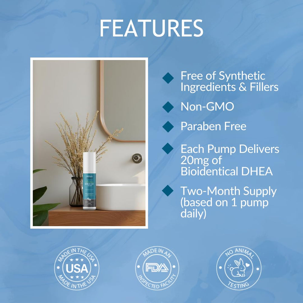 BIOLABS PRO DHEA cream manufactured in a USA facility