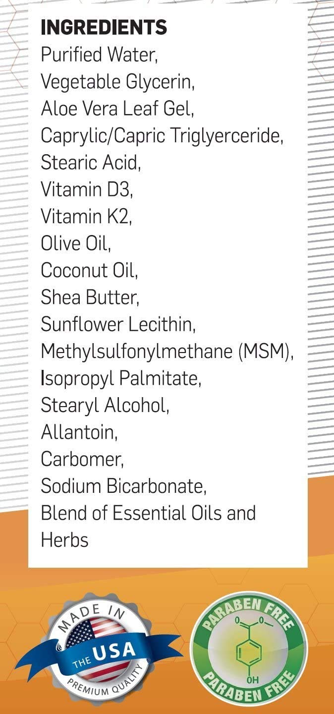 BIOLABS PRO Vitamin D3 cream with olive leaf extract detail