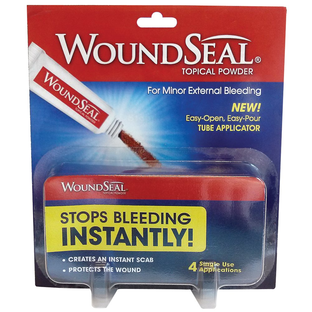 Biolife Woundseal Powder box image showing portable wound care for emergencies.
