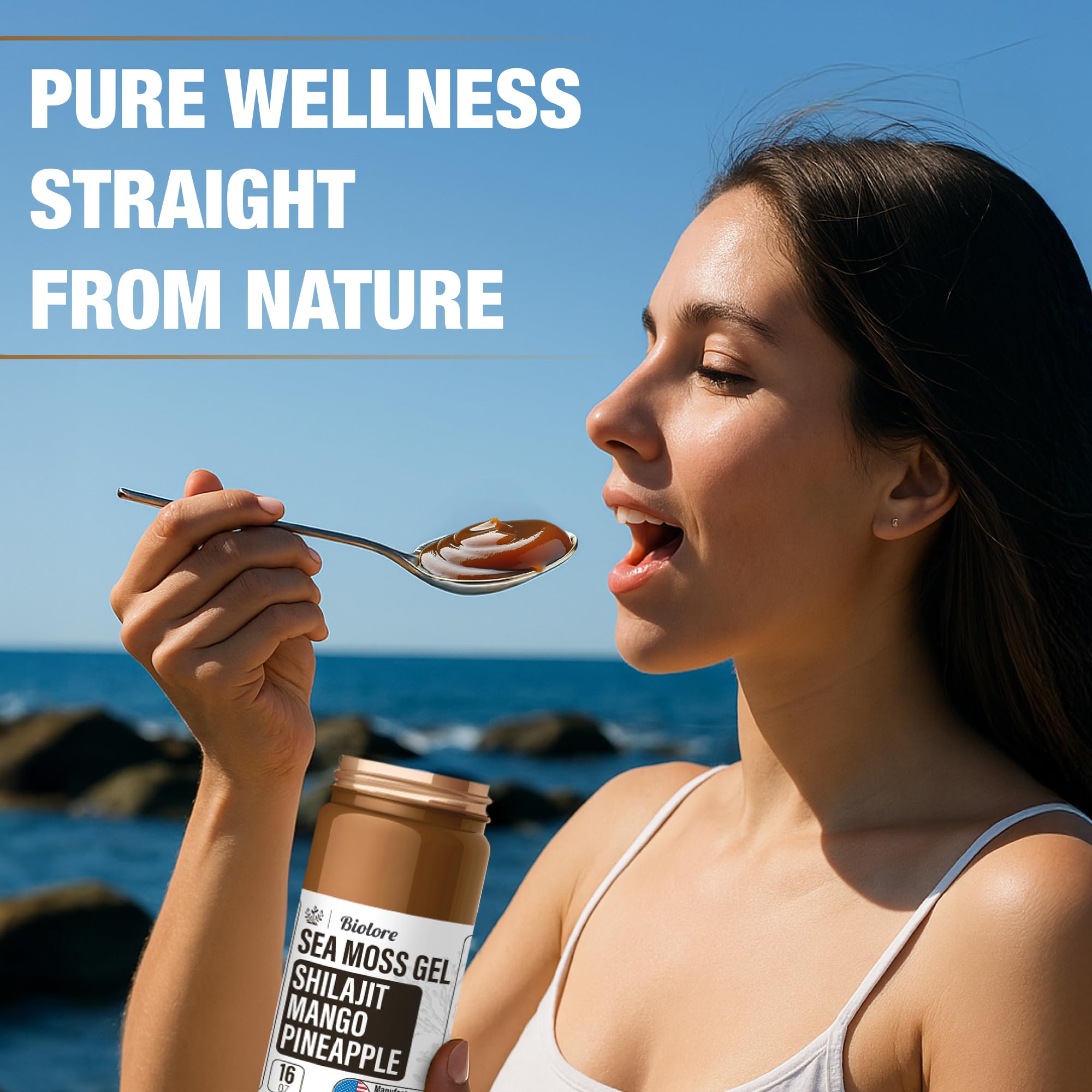 Biolore mango pineapple flavor gel ideal for smoothies and bowls