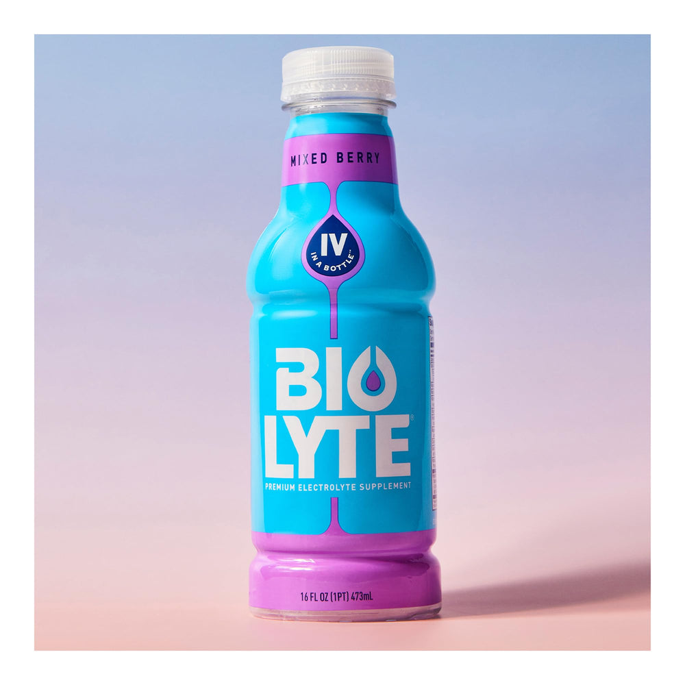 BIOLYTE bottle on kitchen counter signals immune-supporting hydration whenever needed