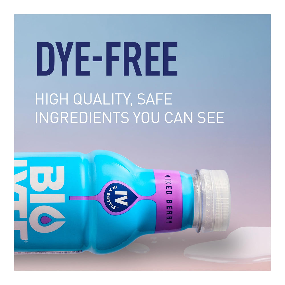BIOLYTE gluten-free label close-up emphasizes allergen-friendly hydration choice