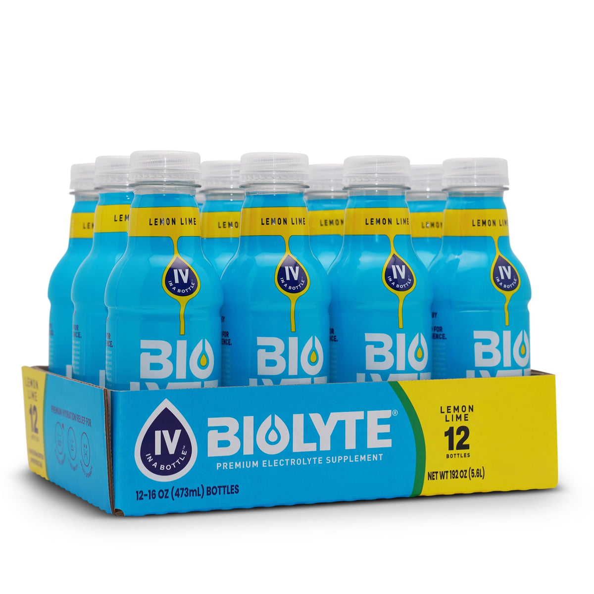 BIOLYTE Lemon Lime bottle ready for post‑workout hydration