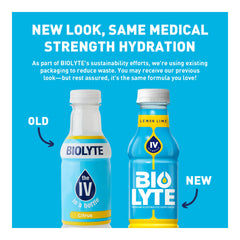 BIOLYTE Lemon Lime 12‑pack box for family hydration