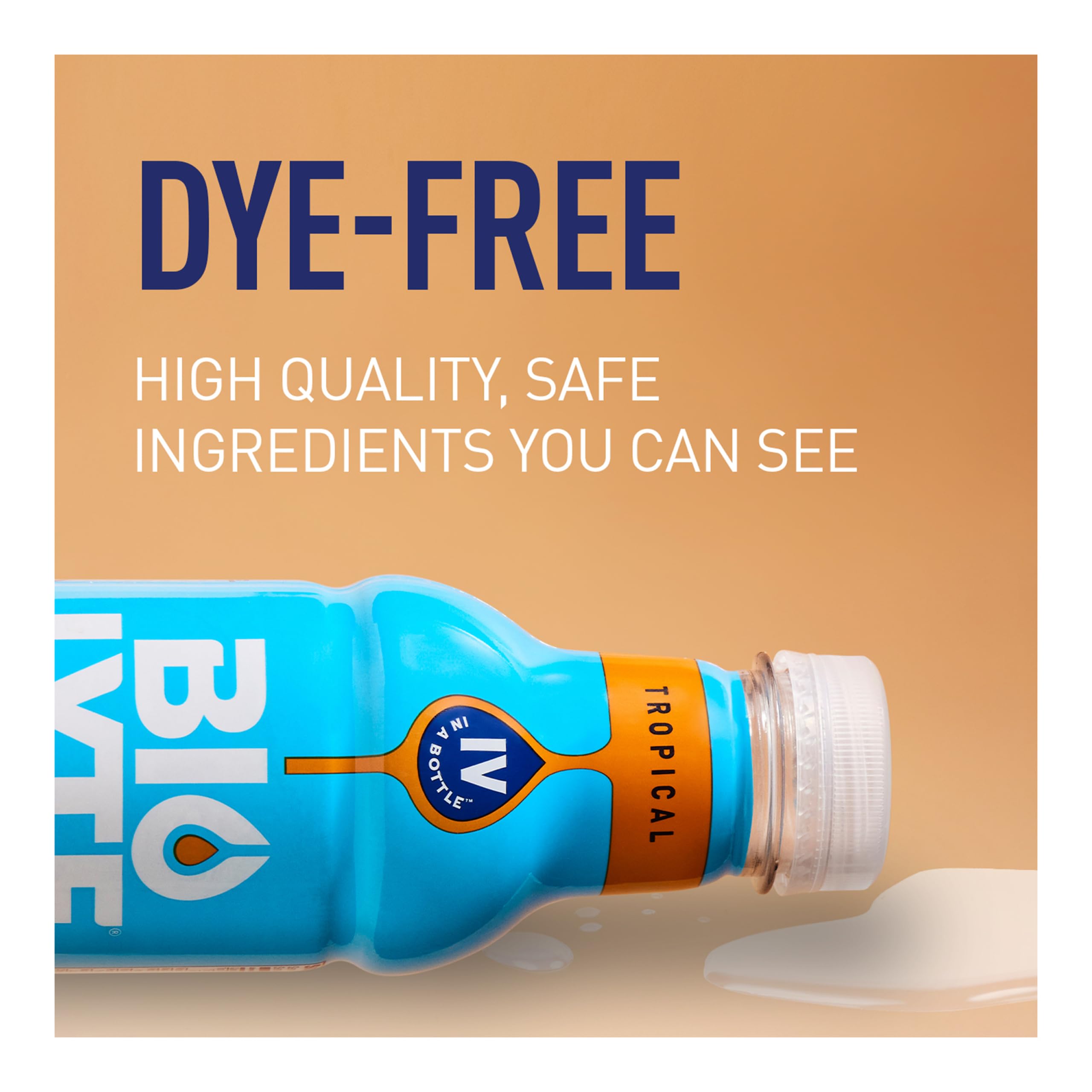 BIOLYTE nutrition facts close-up with low sugar and key electrolytes.
