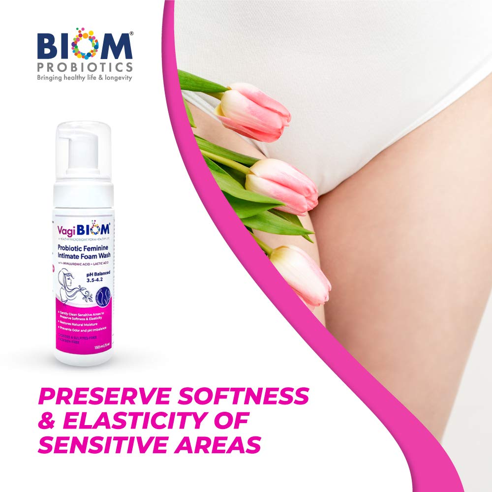 Biom Probiotics application scene demonstrates gentle daily use.