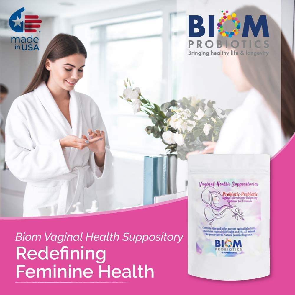 Biom Vaginal Probiotic Suppository formula includes lactic acid to help balance microflora.