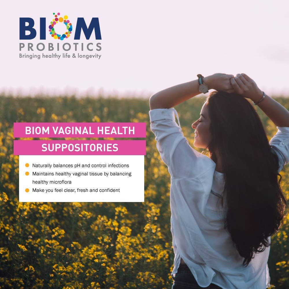 Biom Vaginal Probiotic Suppository made in USA supports quality control and trust.