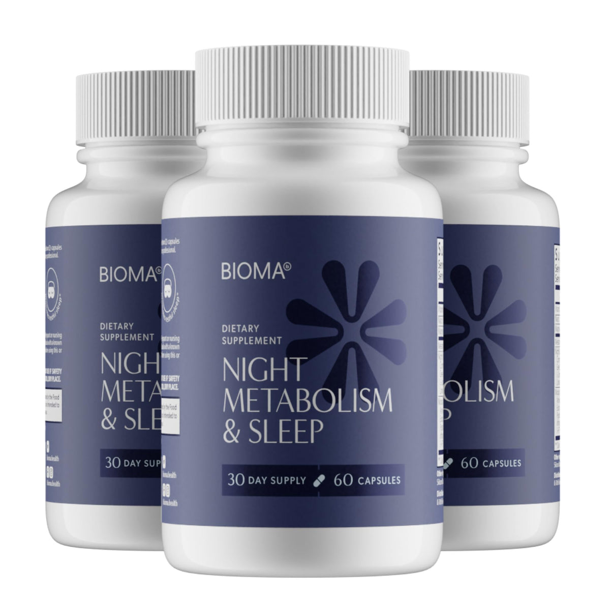 BIOMA Night Metabolism & Sleep bottle ready for your nightly routine and calm evenings.