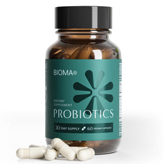 BIOMA Probiotics bottle front view suggesting daily gut support