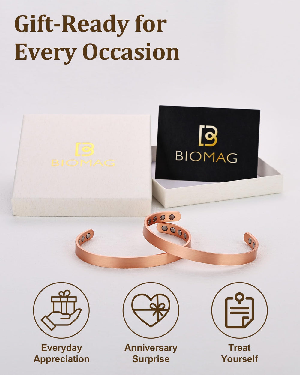 BioMag elegant gift box included with a manual for easy gifting.