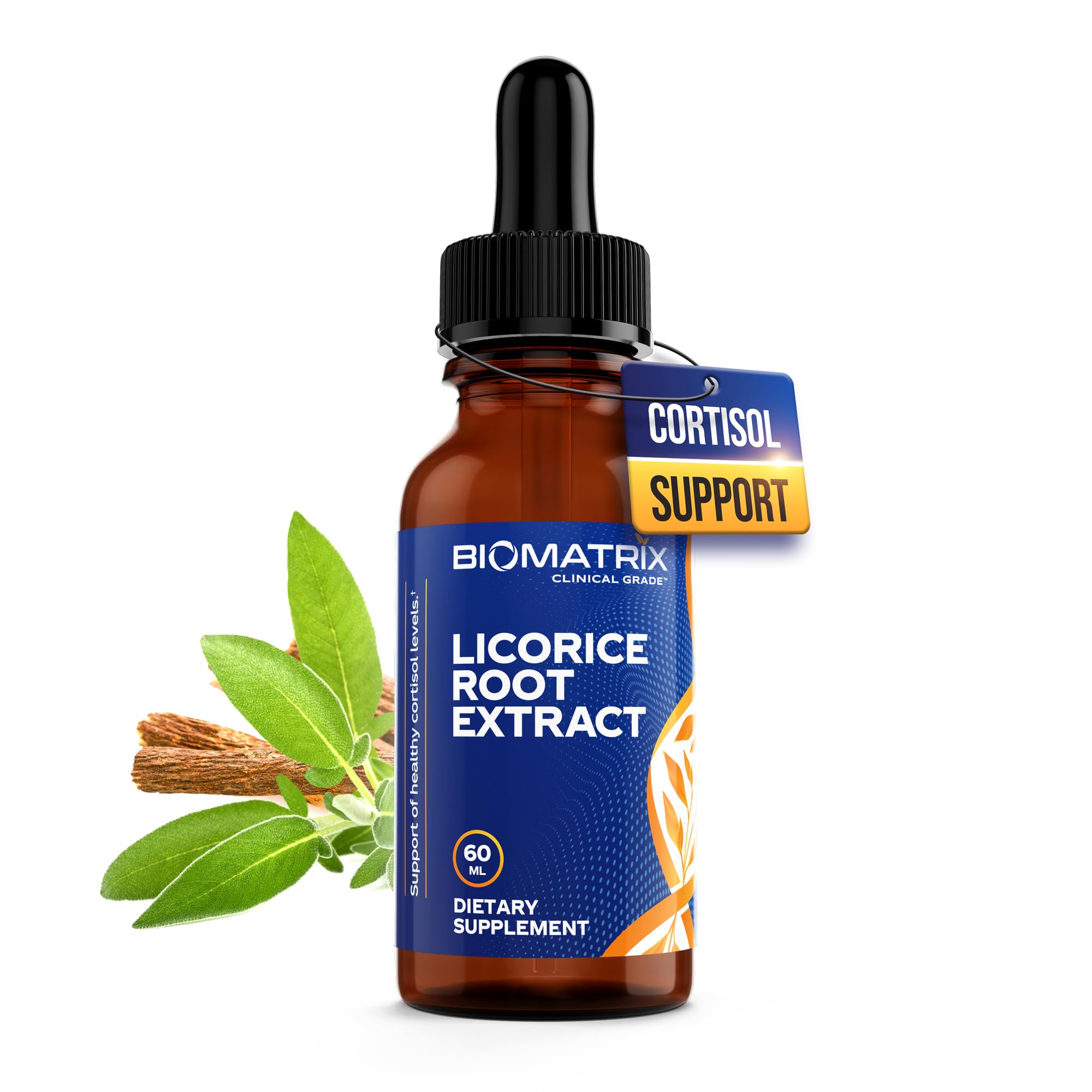 BioMatrix Licorice Root Extract bottle for precise daily dosing.