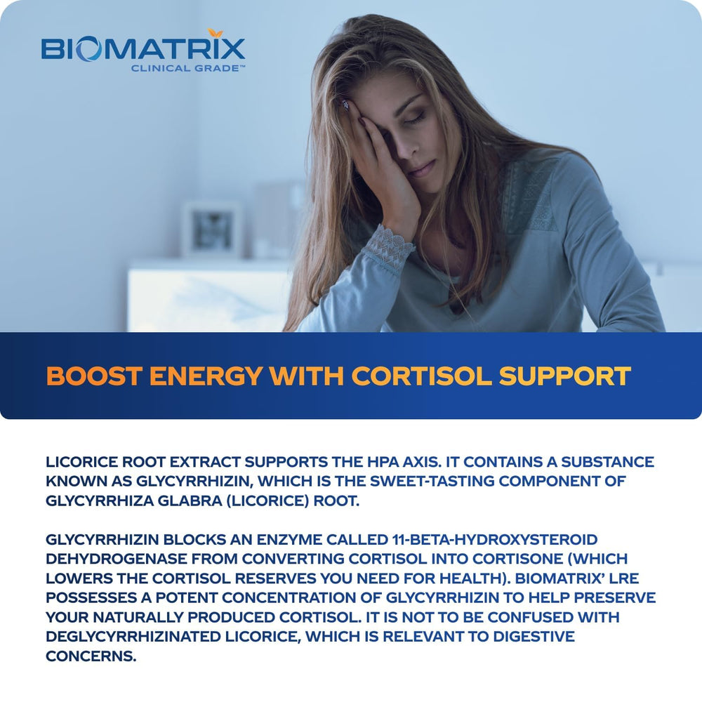 BioMatrix Licorice Root Extract packaging highlights potency.