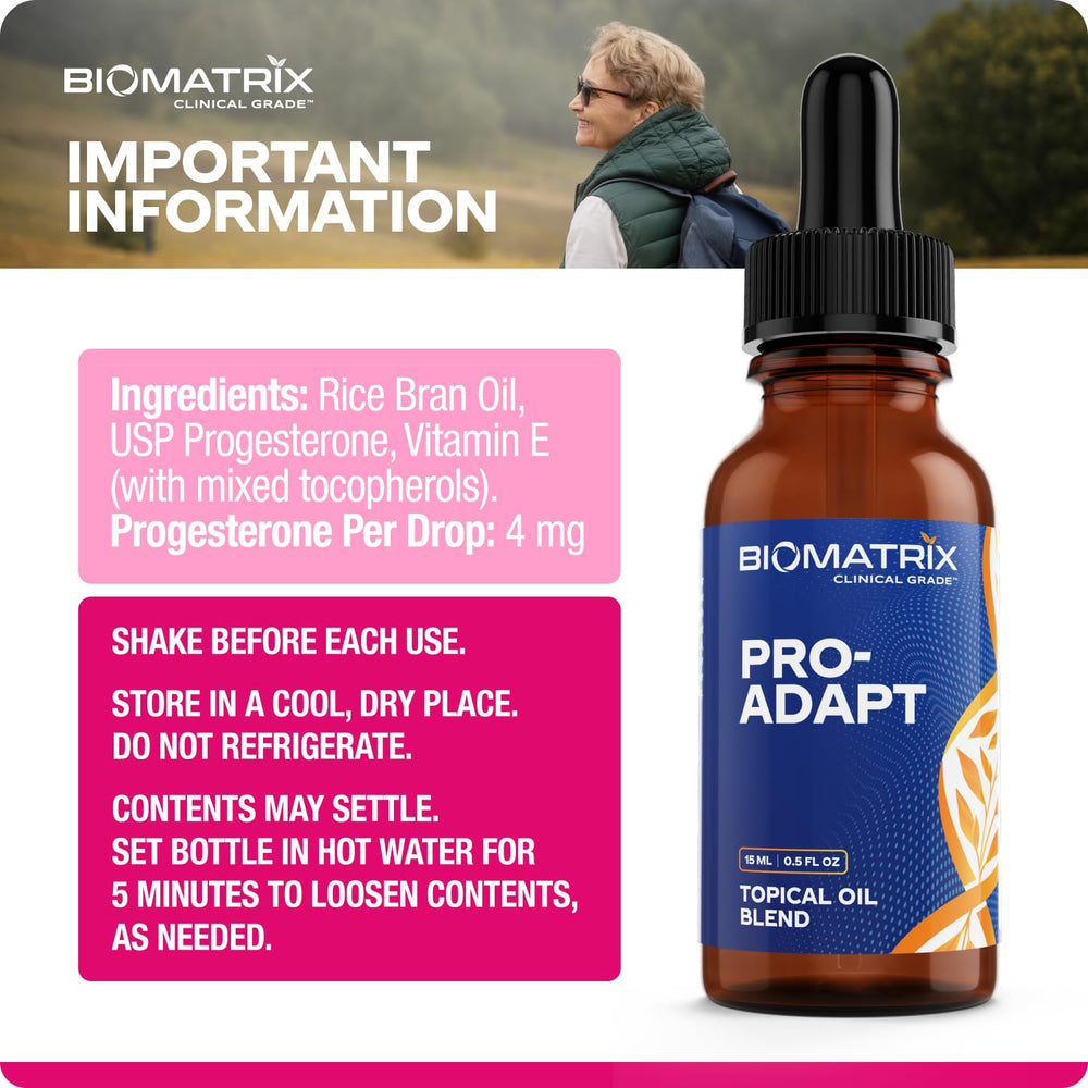 BioMatrix vitamin E enriched oil for enhanced topical feel.