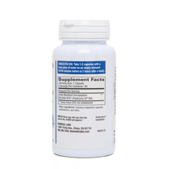 Biomedic Labs Serra-RX 80k SPU label closeup, acid-resistant packaging for stability.