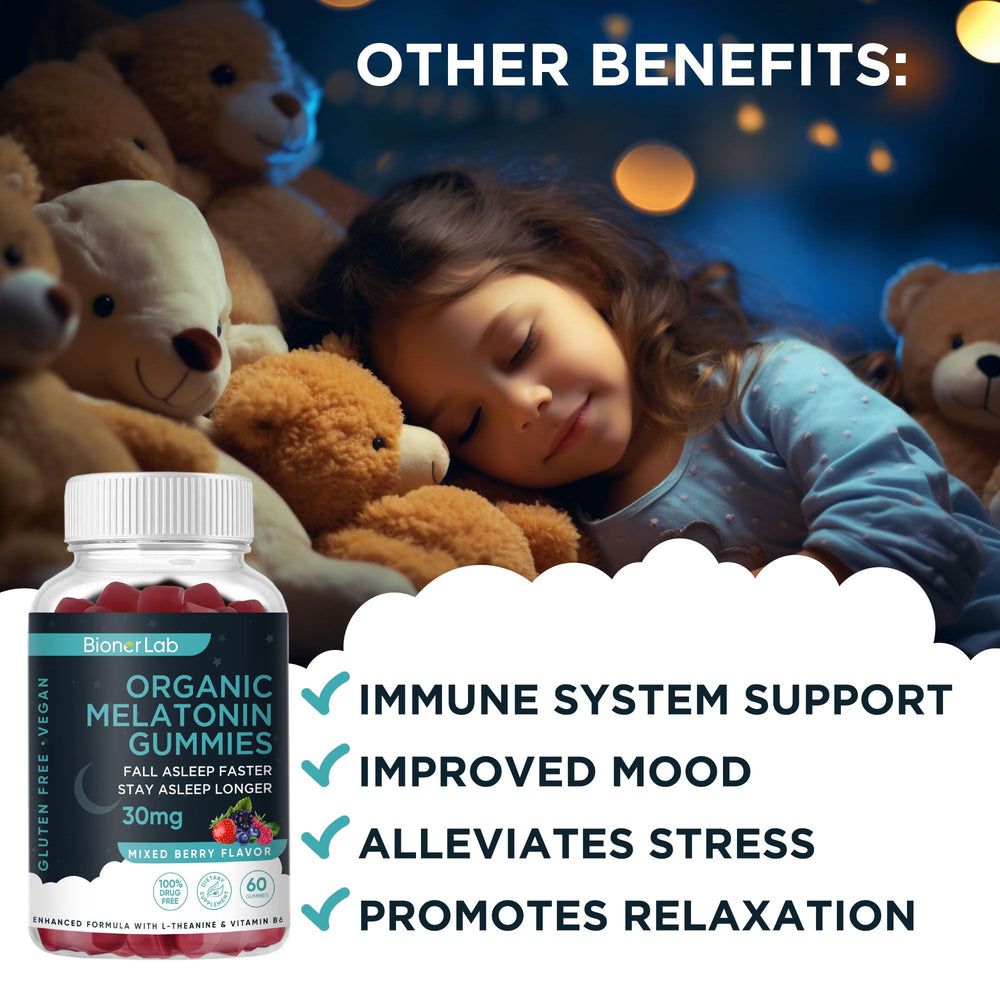 BionerLab Melatonin Gummies vegan-friendly certification icon.