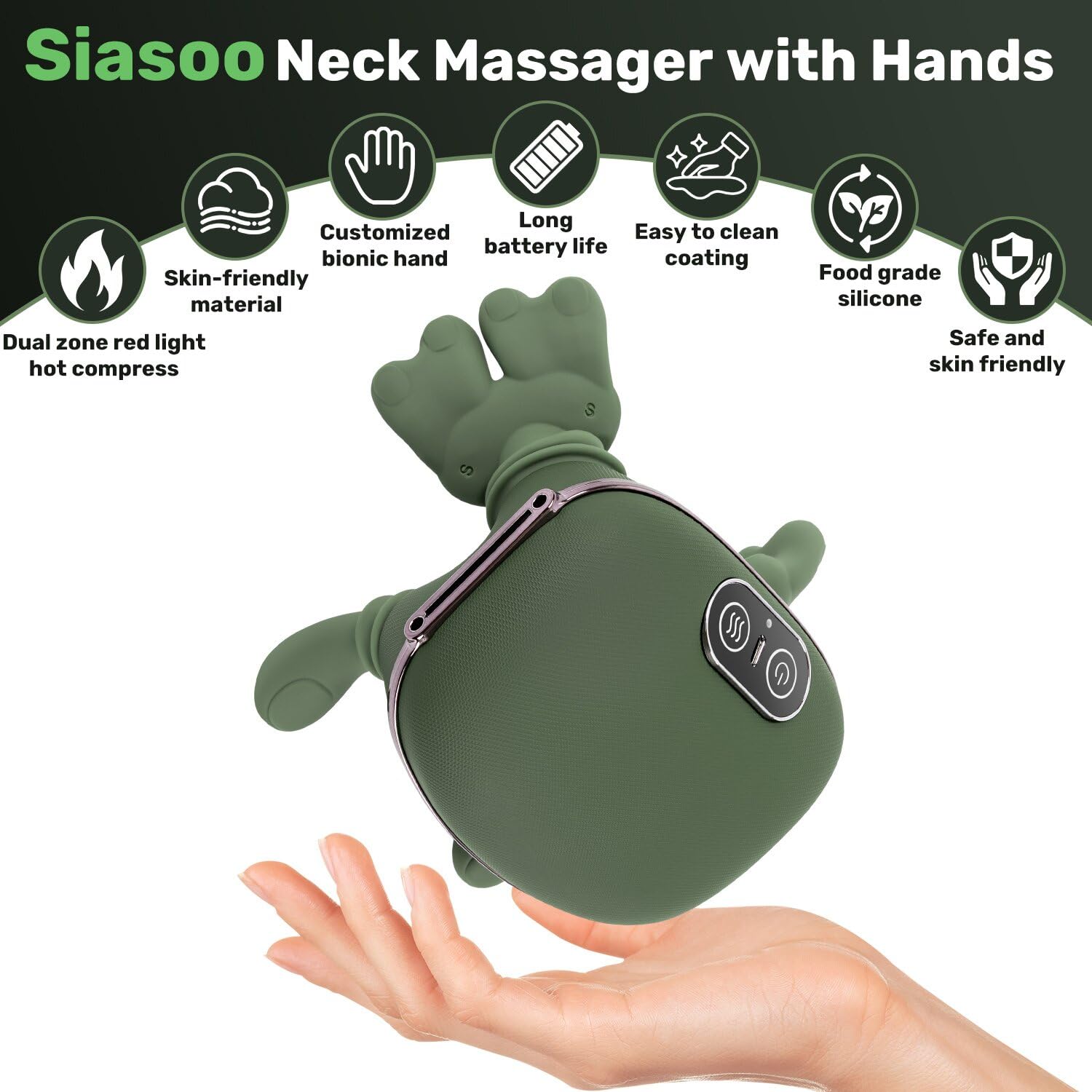 Lightweight ergonomic design fits the body for easy deep tissue sessions.
