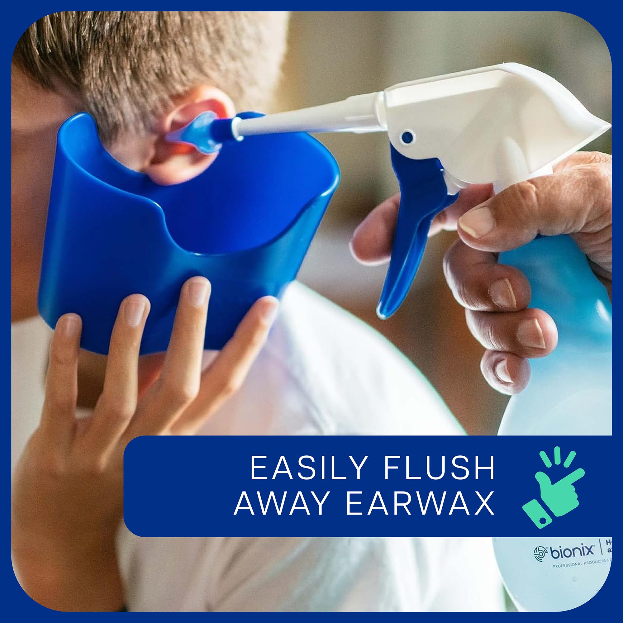 Bionix ear wax removal kit soft-tip close-up emphasizes comfortable, precise application