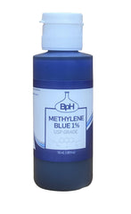 Biopharm Methylene Blue 1 Percent USP bottle with dropper for precise dosing.