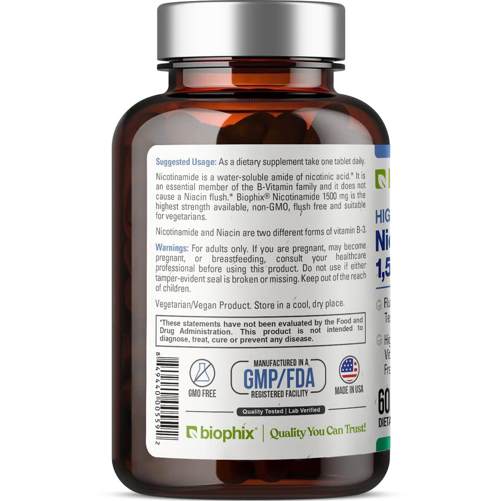 Biophix B-3 Nicotinamide bottle in morning light