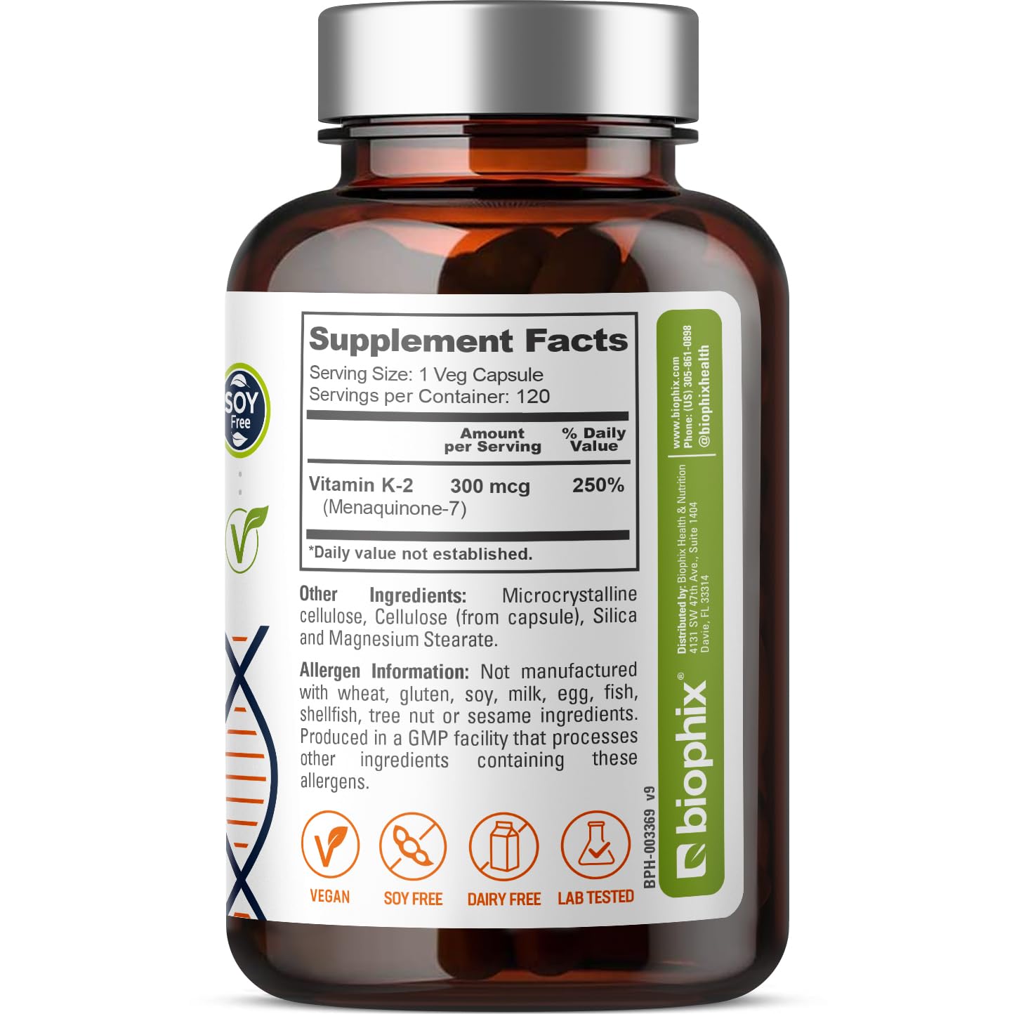 Biophix vegan capsules ready for daily use.