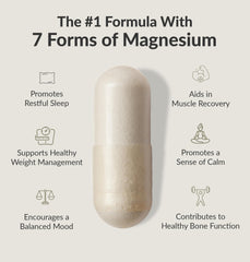 Magnesium Breakthrough capsules highlighting fast absorption and daily balance