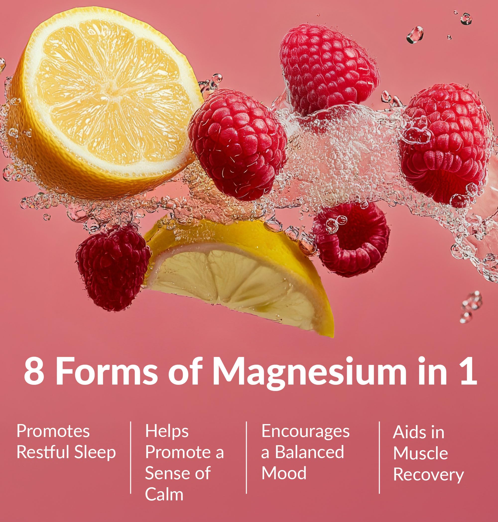 BIOptimizers Magnesium Breakthrough Drink powder scoop shows easy mixing and portability.