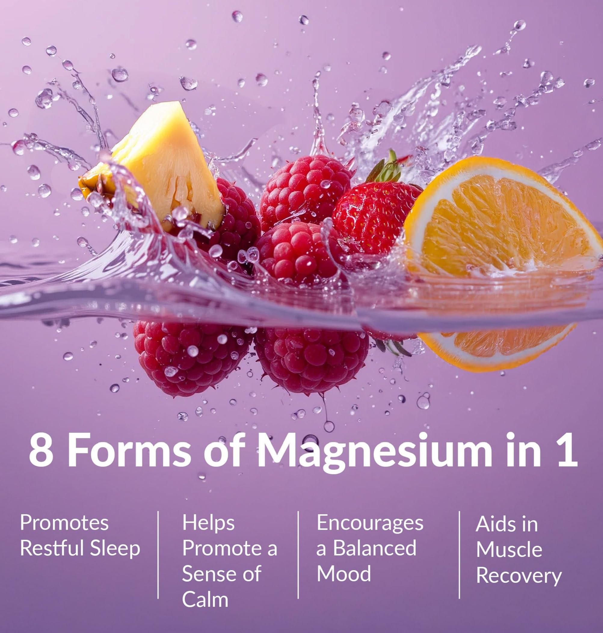 Close-up of magnesium glycinate form for calm muscle recovery