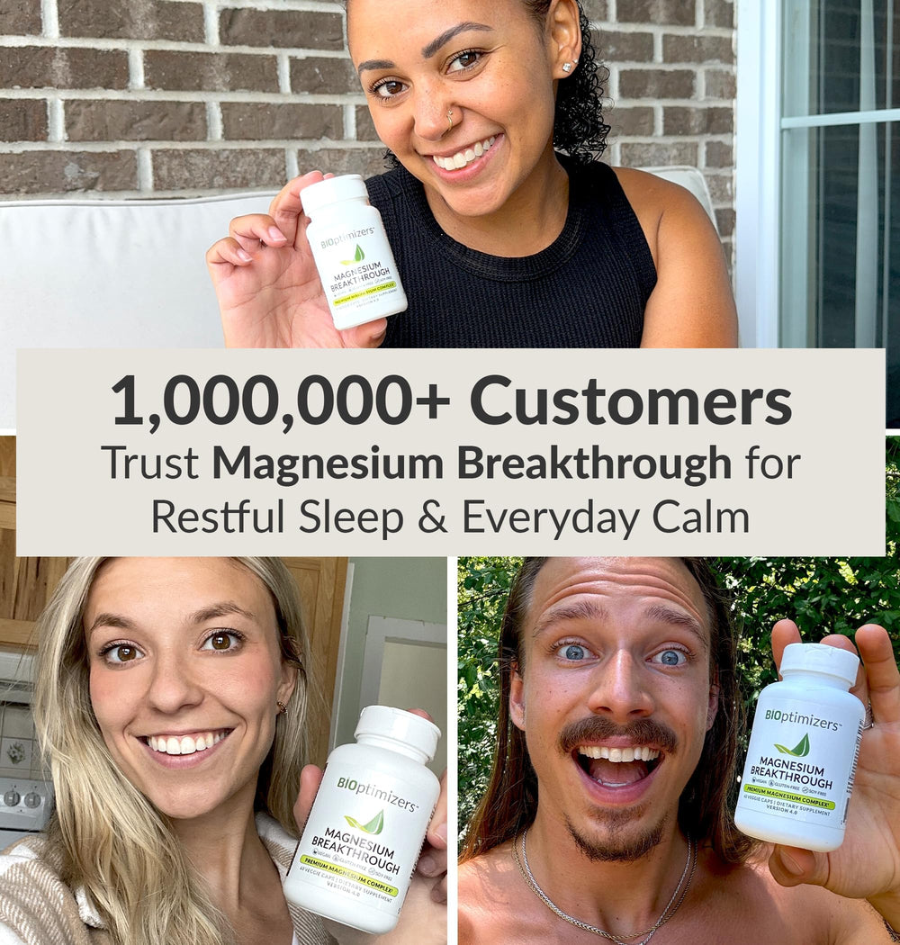 BIOptimizers Magnesium Breakthrough ingredients chart highlighting seven forms